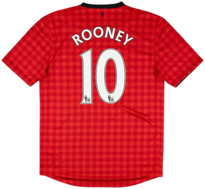 2013-14 Manchester United Home Shirt Rooney #10 - 8/10 - (M)
