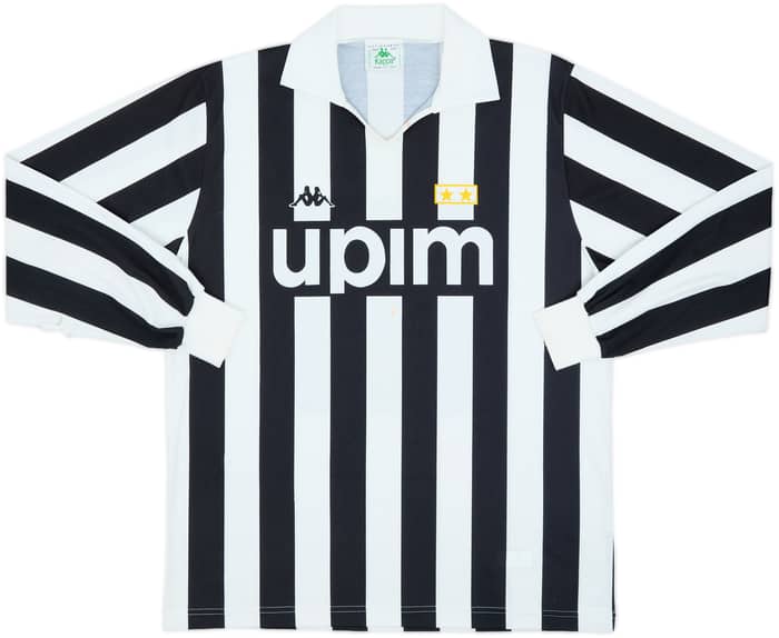 1989-90 Juventus Basic Home L/S Shirt - 6/10 - (XL)