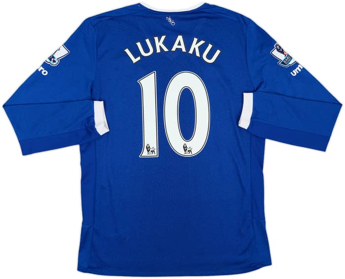 2015-16 Everton Home L/S Shirt Lukaku #10 - 9/10 - (M)