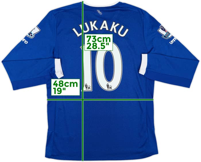 2015-16 Everton Home L/S Shirt Lukaku #10 - 9/10 - (M)