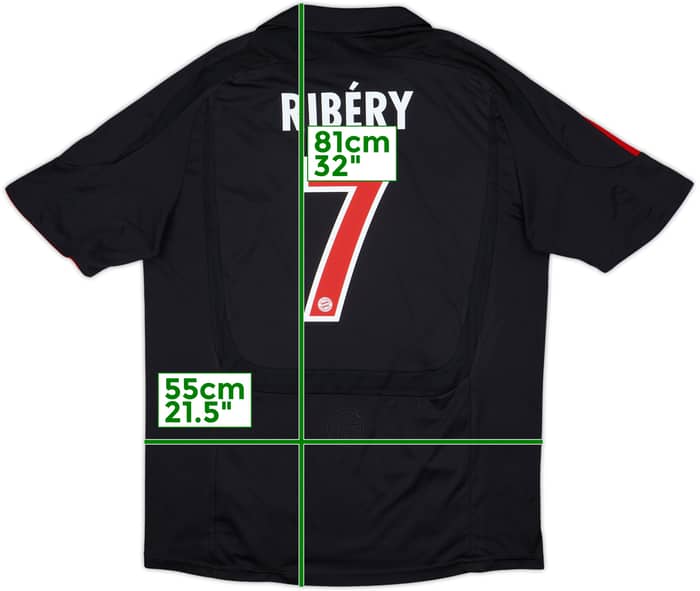 2007-08 Bayern Munich Third Shirt Ribery #7 - 8/10 - (L)