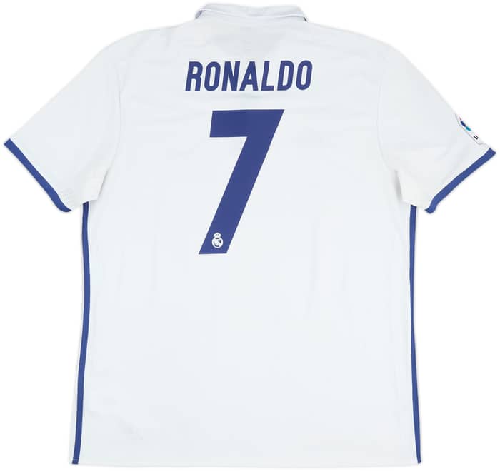 2016-17 Real Madrid Home Shirt Ronaldo #7 - 7/10 - (XL)