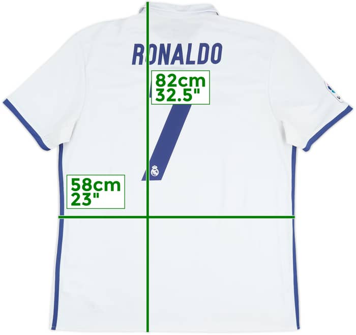 2016-17 Real Madrid Home Shirt Ronaldo #7 - 7/10 - (XL)