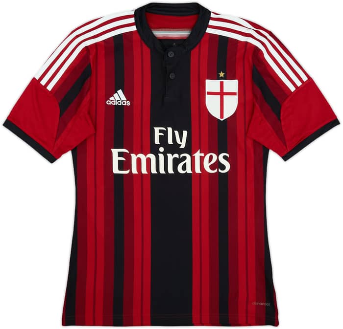 2014-15 AC Milan Home Shirt Balotelli #45 - 6/10 - (S)