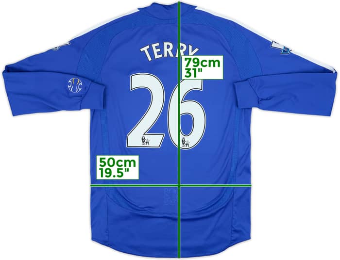 2006-08 Chelsea Home L/S Shirt Terry #26 - 7/10 - (M)