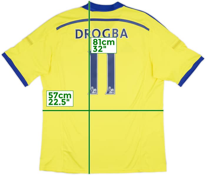 2014-15 Chelsea Away Shirt Drogba #11 - 6/10 - (XL)