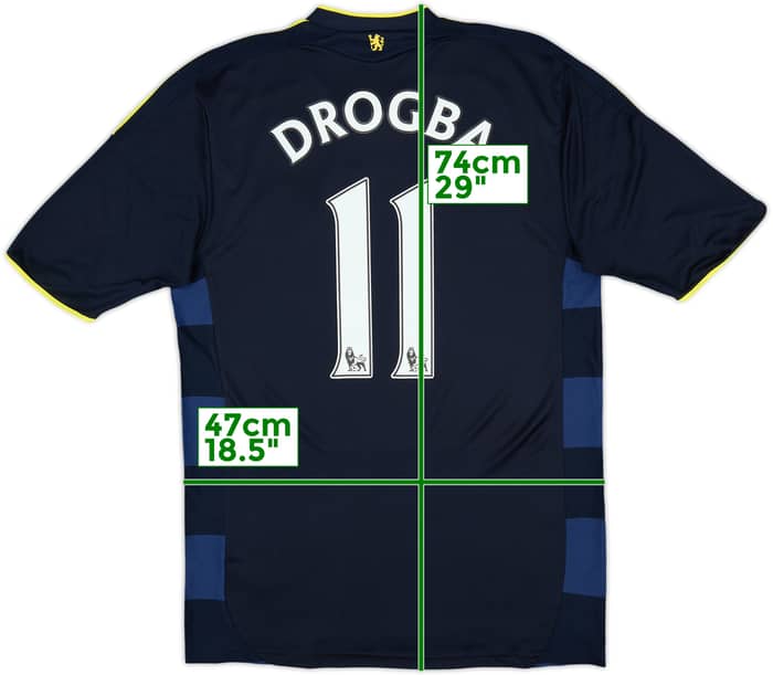 2009-10 Chelsea Away Shirt Drogba #11 - 8/10 - (S)