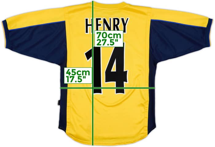 1999-01 Arsenal Away Shirt Henry #14 - 7/10 - (S)