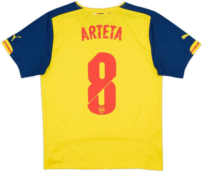 2014-15 Arsenal Away Shirt Arteta #8 - 6/10 - (M)