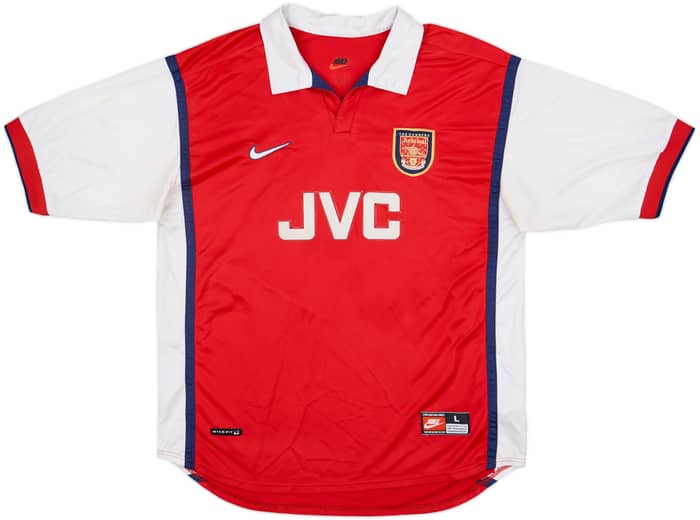 1998-99 Arsenal Home Shirt Bergkamp #10 - 7/10 - (L)