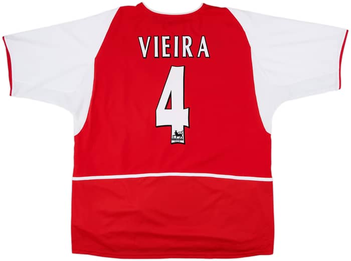 2002-04 Arsenal Home Shirt Viera #4 - 8/10 - (XXL)