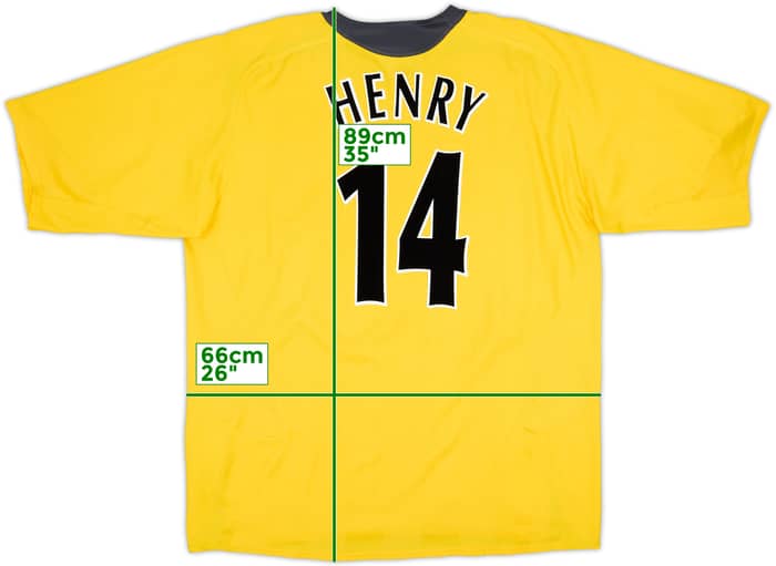 2005-06 Arsenal Away Shirt Henry #14 - 8/10 - (3XL)