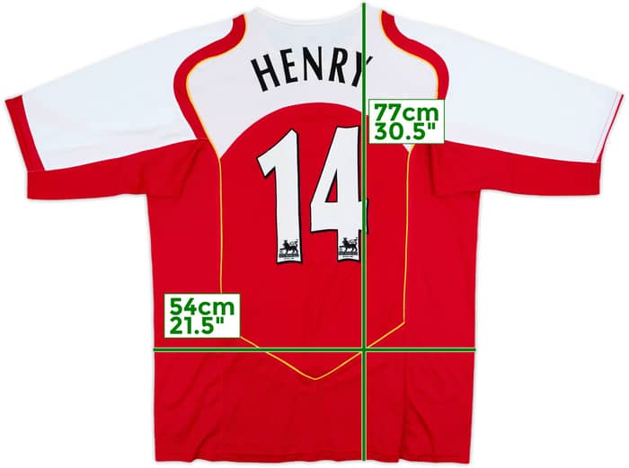 2004-05 Arsenal Home Shirt Henry #14 - 9/10 - (L)