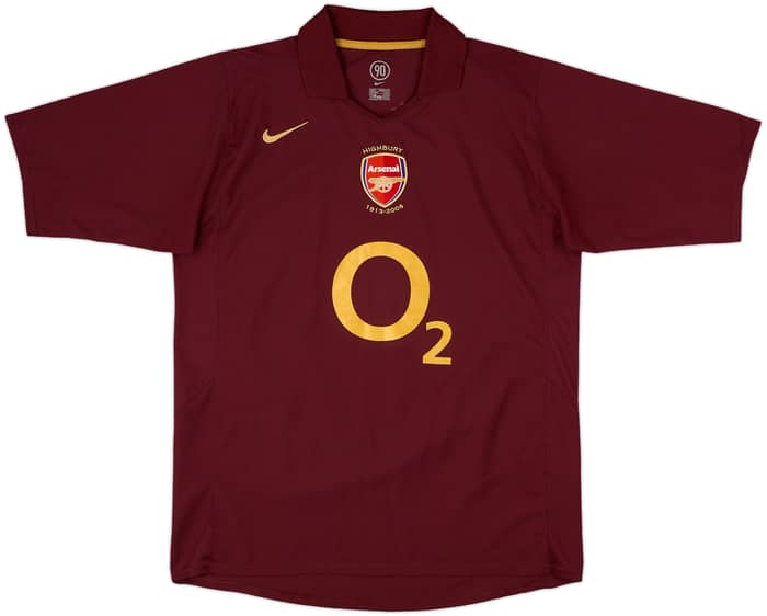 2005-06 Arsenal Home Shirt Bergkamp #10 - 9/10 - (L)