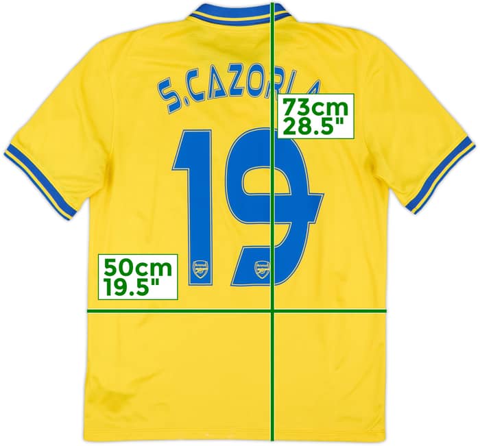 2013-14 Arsenal Away Shirt S.Cazorla #19 - 6/10 - (M)