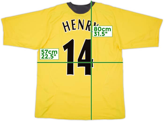 2005-06 Arsenal Away Shirt Henry #14 - 9/10 - (XL)