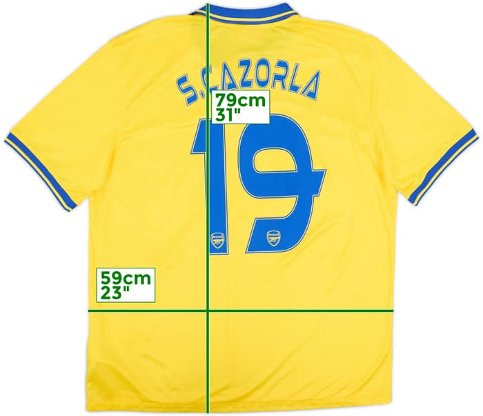 2013-14 Arsenal Away Shirt S.Cazorla #19 - 9/10 - (XL)