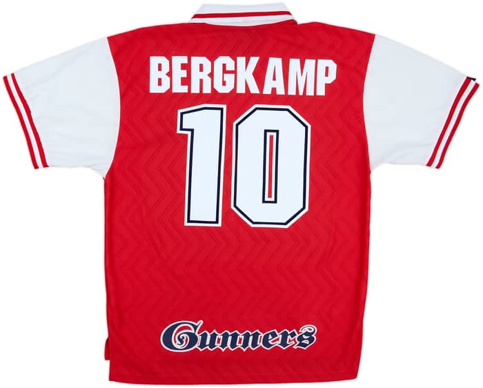 1996-98 Arsenal Home Shirt Bergkamp #10 - 8/10 - (XL)