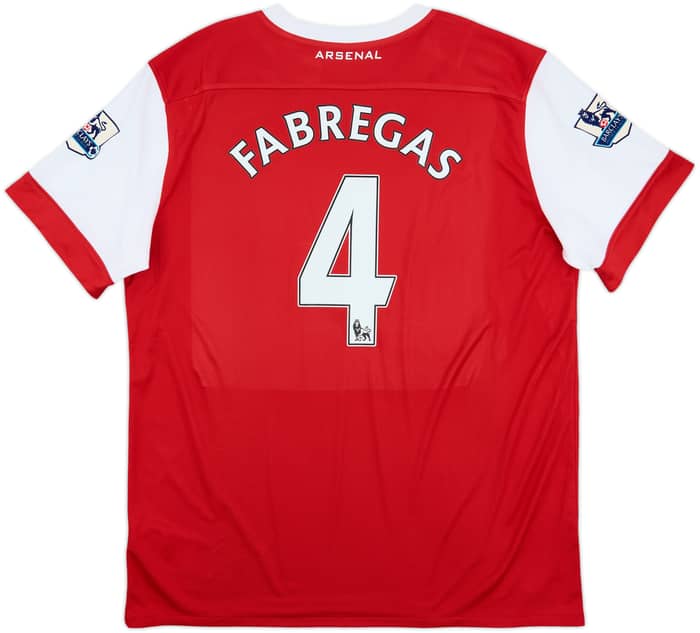 2010-11 Arsenal Home Shirt Fabregas #4 - 7/10 - (XL)