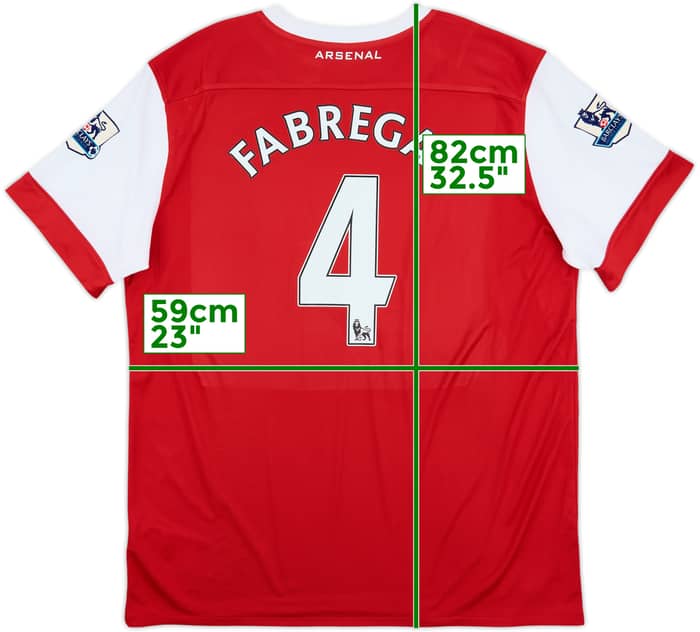 2010-11 Arsenal Home Shirt Fabregas #4 - 7/10 - (XL)