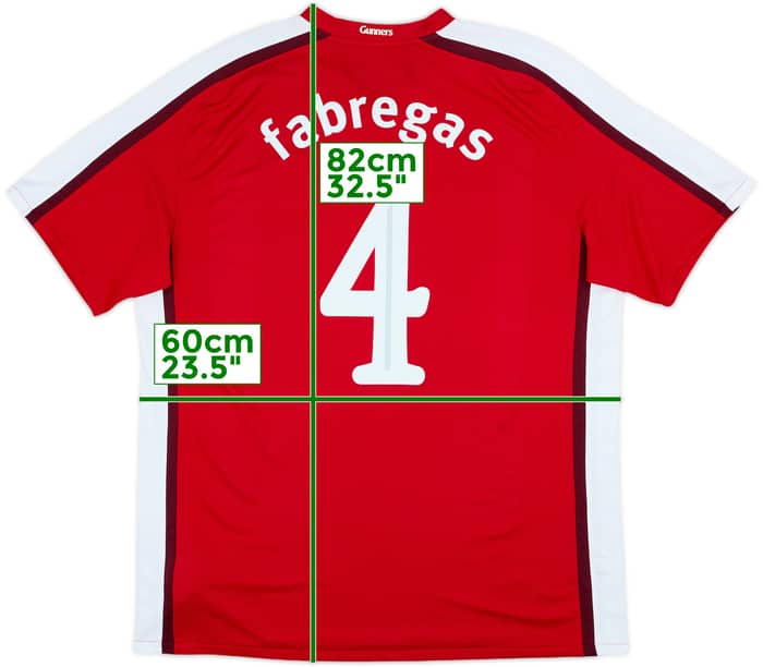 2008-10 Arsenal Home Shirt Fabregas #4 - 8/10 - (XL)
