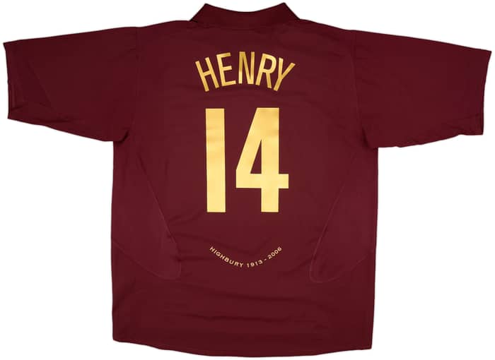 2005-06 Arsenal Home Shirt Henry #14 - 8/10 - (XXL)