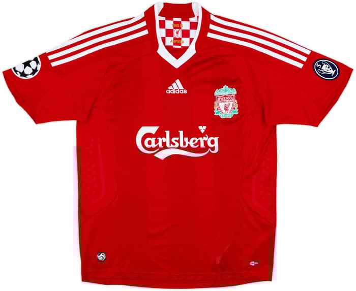 2008-10 Liverpool Home Shirt Alonso #14 - 8/10 - (XL.Boys)