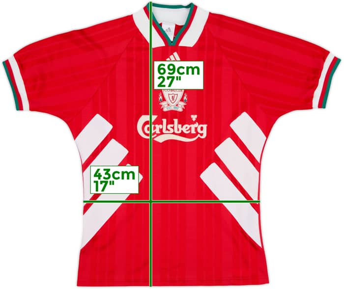 1993-95 Liverpool Home Shirt - 8/10 - (S)