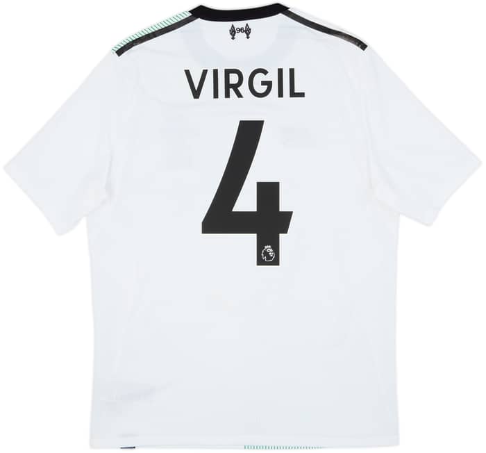 2017-18 Liverpool Away Shirt Virgil #4 - 6/10 - (S)