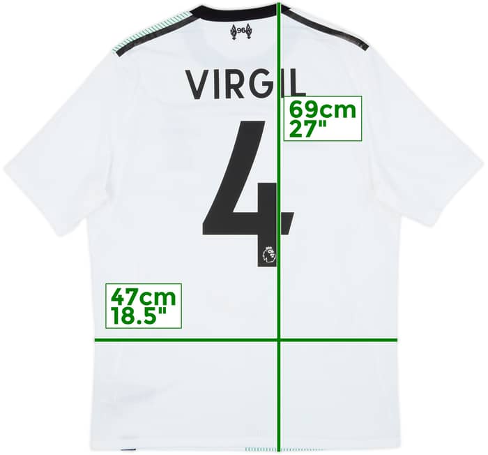 2017-18 Liverpool Away Shirt Virgil #4 - 6/10 - (S)