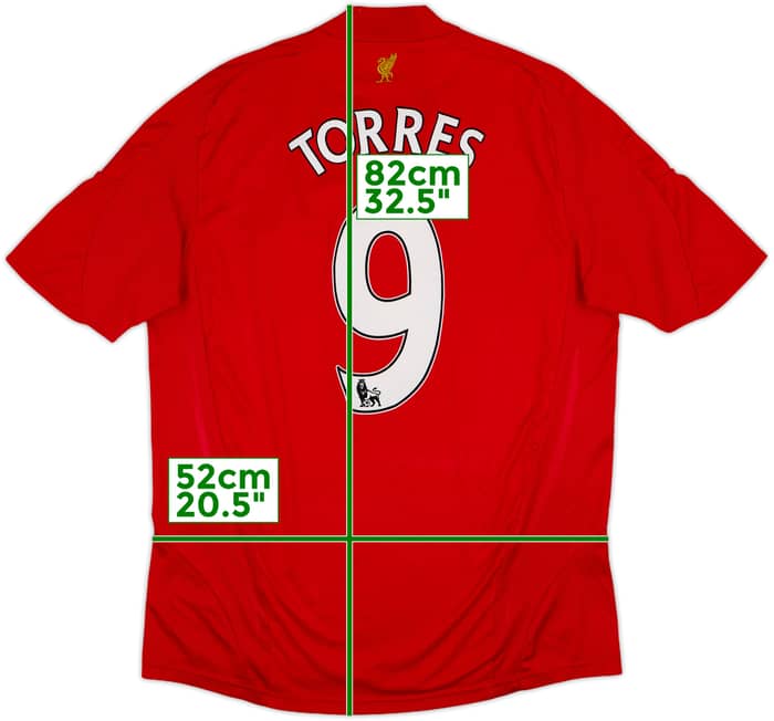 2008-10 Liverpool Home Shirt Torres #9 - 6/10 - (L)