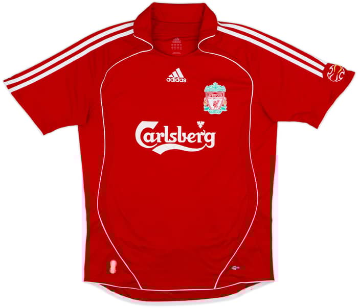 2006-08 Liverpool Home Shirt Gerrard #8 - 7/10 - (M)