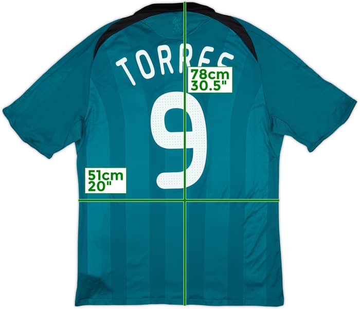 2008-09 Liverpool Third Shirt Torres #9 - 8/10 - (L)