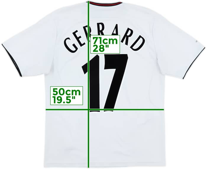 2003-04 Liverpool Away Shirt Gerrard #17 - 6/10 - (M)