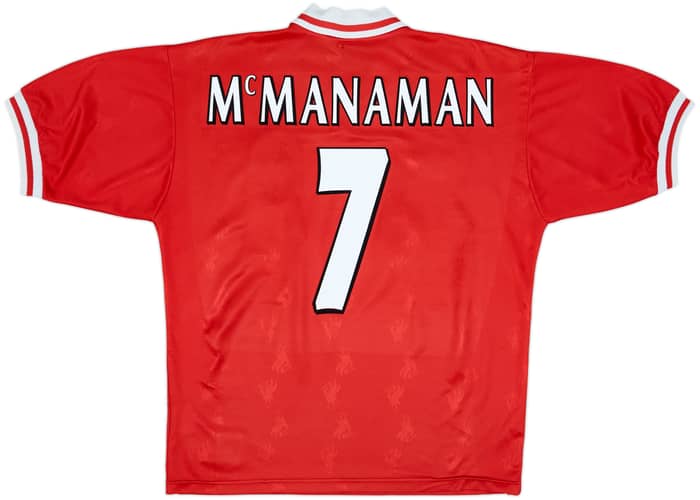 1996-98 Liverpool Home Shirt McManaman #7 - 6/10 - (L)