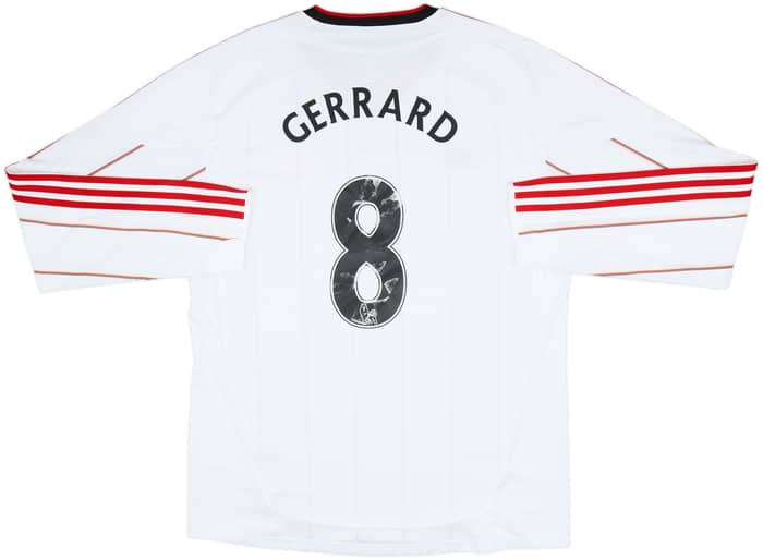 2010-11 Liverpool Away L/S Shirt Gerrard #8 - 4/10 - (XL)