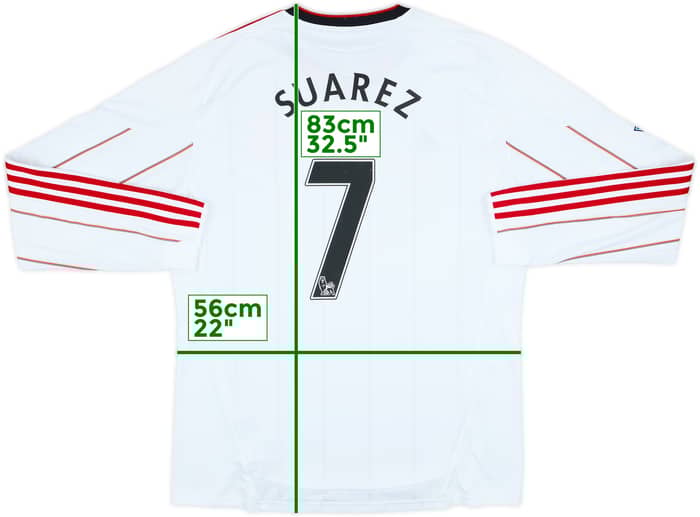 2010-11 Liverpool Away L/S Shirt Suarez #7 - 6/10 - (XL)