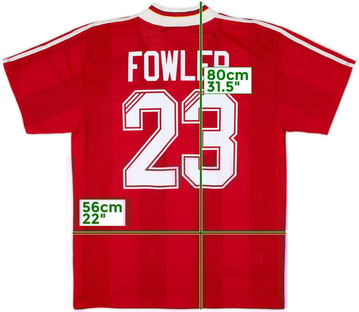 1995-96 Liverpool Home Shirt Fowler #23 - 10/10 - (L)