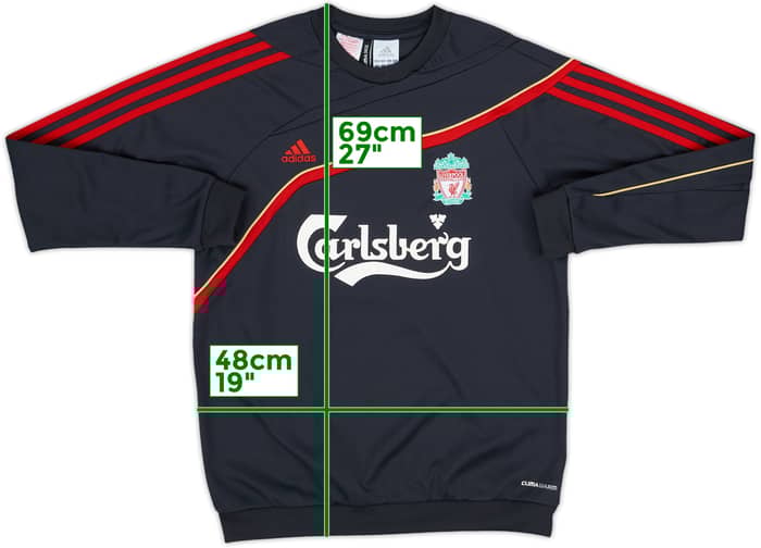 2009-10 Liverpool adidas Sweat Top - 7/10 - (L.Boys)