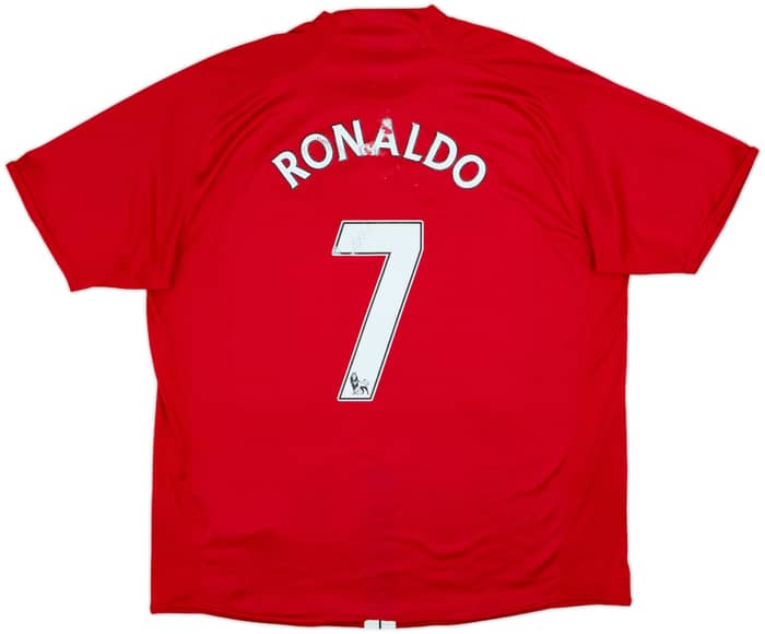 2007-09 Manchester United Home Shirt Ronaldo #7 - 5/10 - (XL)