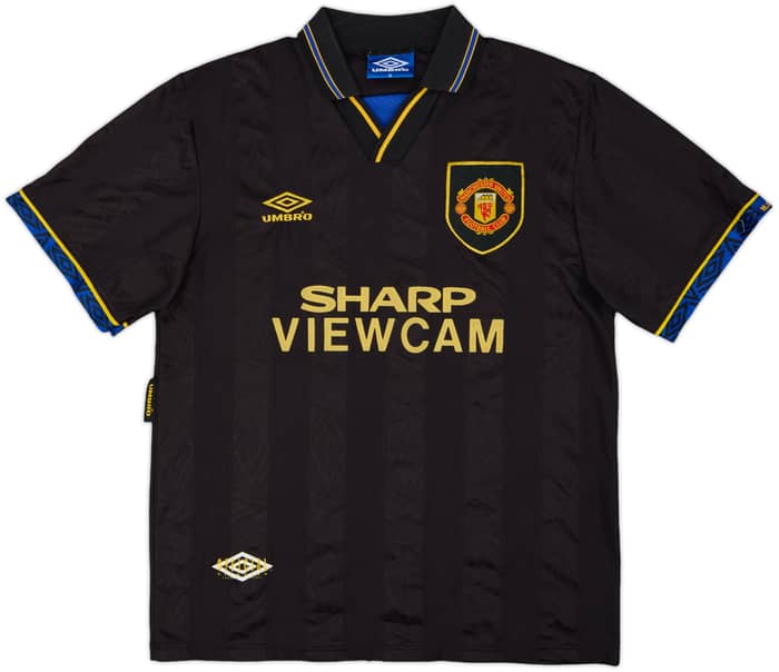 1993-95 Manchester United Away Shirt Cantona #7 - 8/10 - (M)