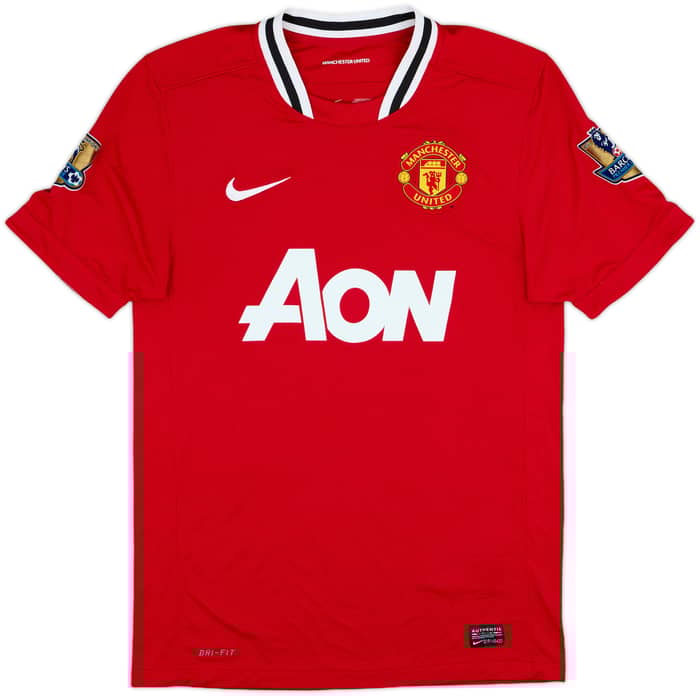 2011-12 Manchester United Home Shirt Vidic #15 - 10/10 - (S)