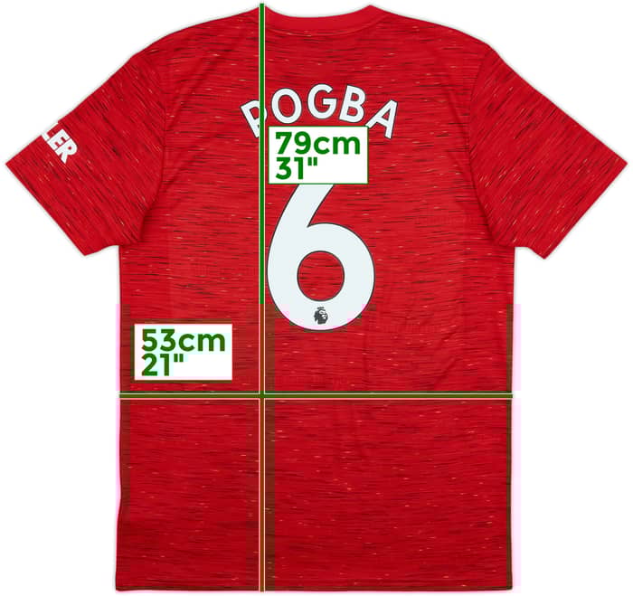 2020-21 Manchester United Home Shirt Pogba #6 - 7/10 - (L)