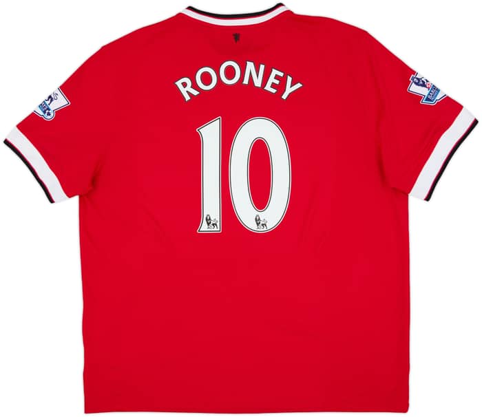 2014-15 Manchester United Home Shirt Rooney #10 - 10/10 - (XXL)
