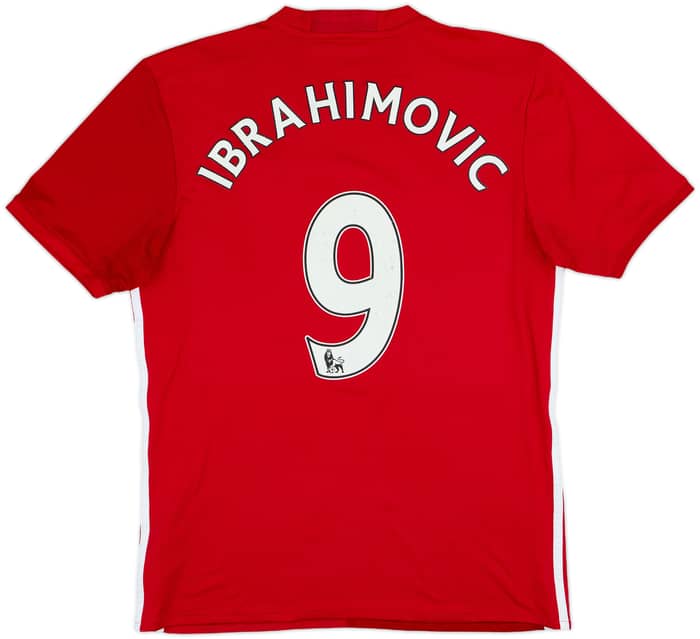 2016-17 Manchester United Home Shirt Ibrahimovic #9 - 5/10 - (M)