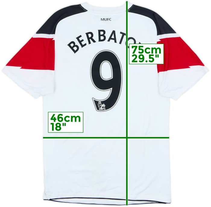 2010-12 Manchester United Away Shirt Berbatov #9 - 4/10 - (S)