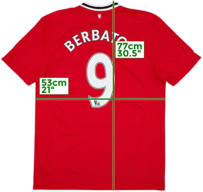 2011-12 Manchester United Home Shirt Berbatov #9 - 7/10 - (L)