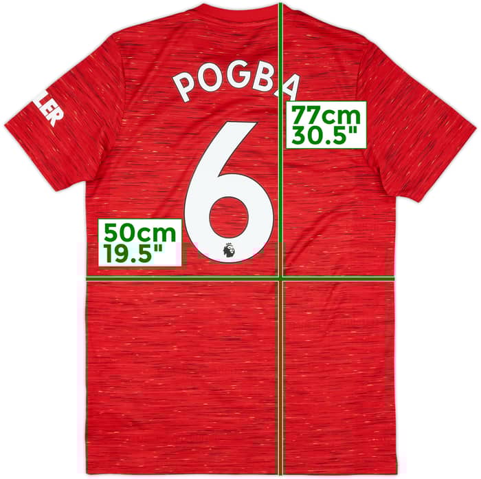 2020-21 Manchester United Home Shirt Pogba #6 - 10/10 - (M)