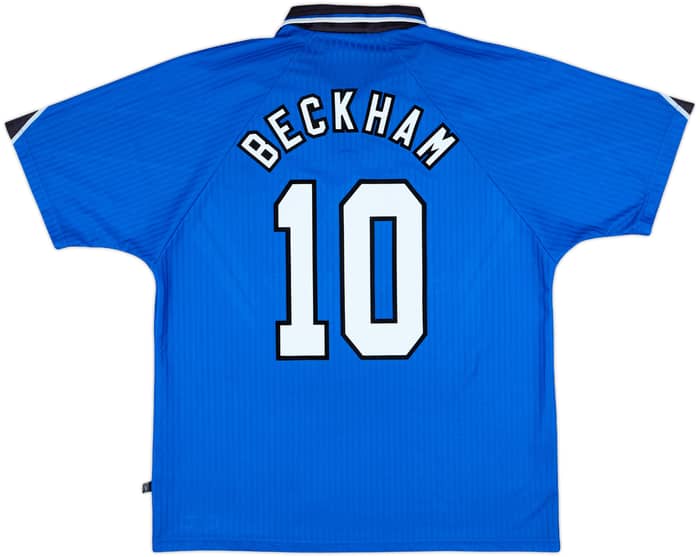 1996-98 Manchester United Third Shirt Beckham #10 - 9/10 - (XL)