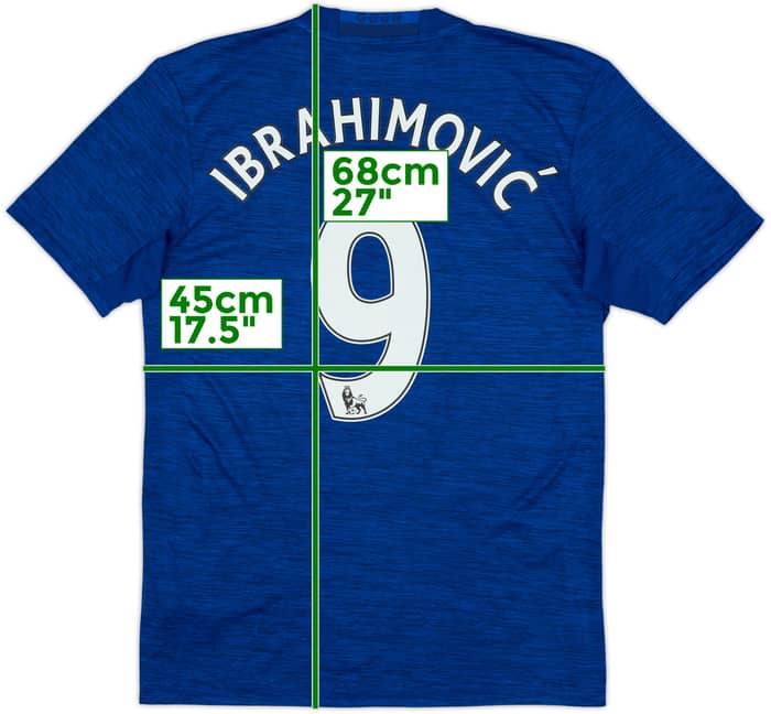 2016-17 Manchester United Away Shirt Ibrahimovic #9 - 10/10 - (S)